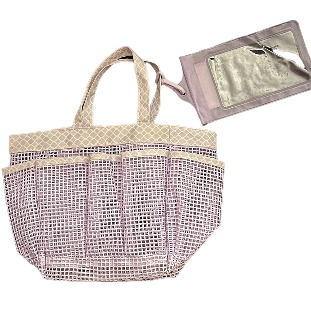 Shower tote bag